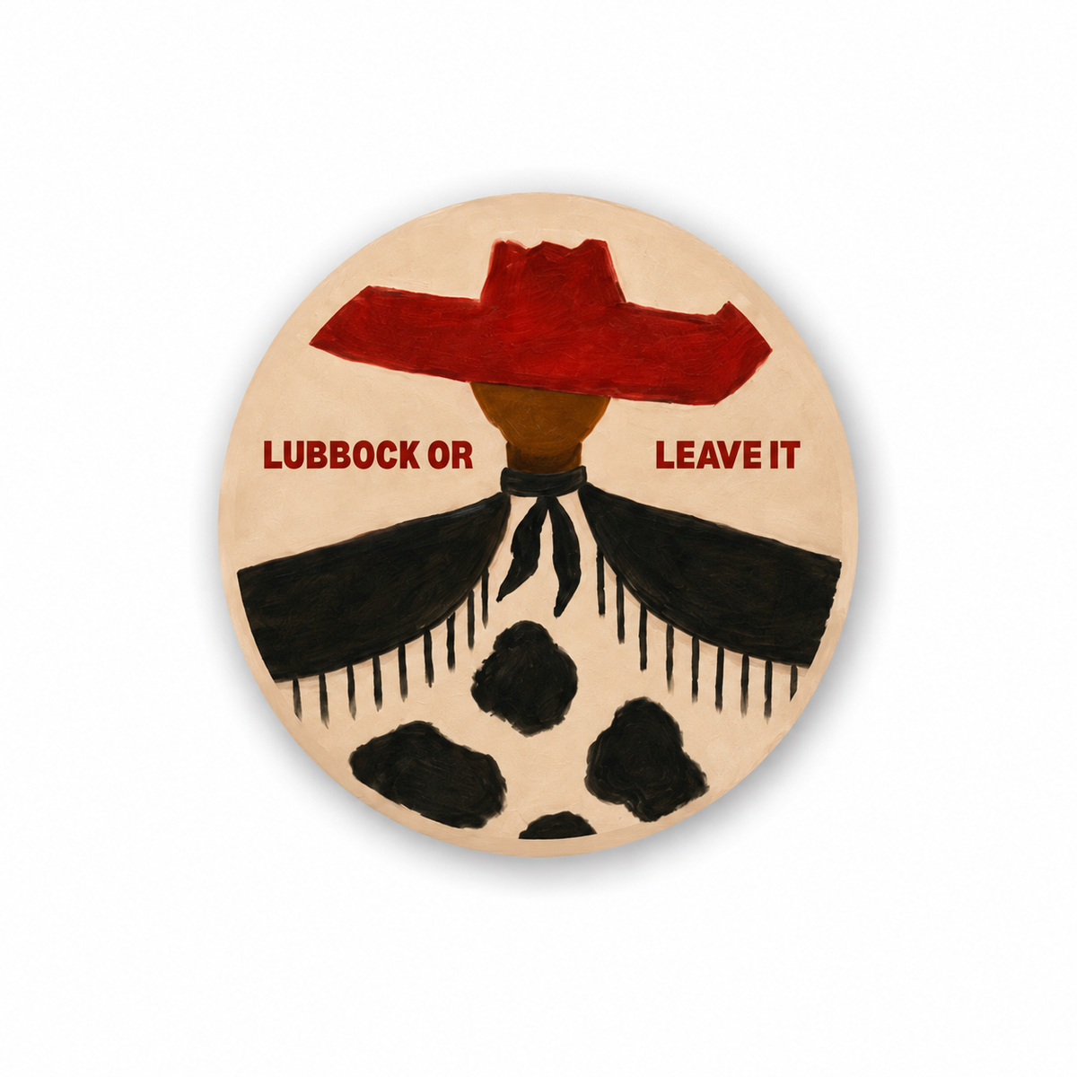 Western Lubbock Or Leave It Pin