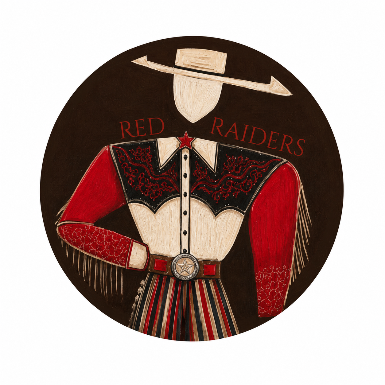 The Red Raiders Cowboy Pin